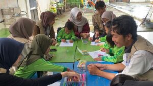 Kegiatan Lomba Mewarnai di KB Biduri Tempel Sidomulyo. (Dok: Pribadi)